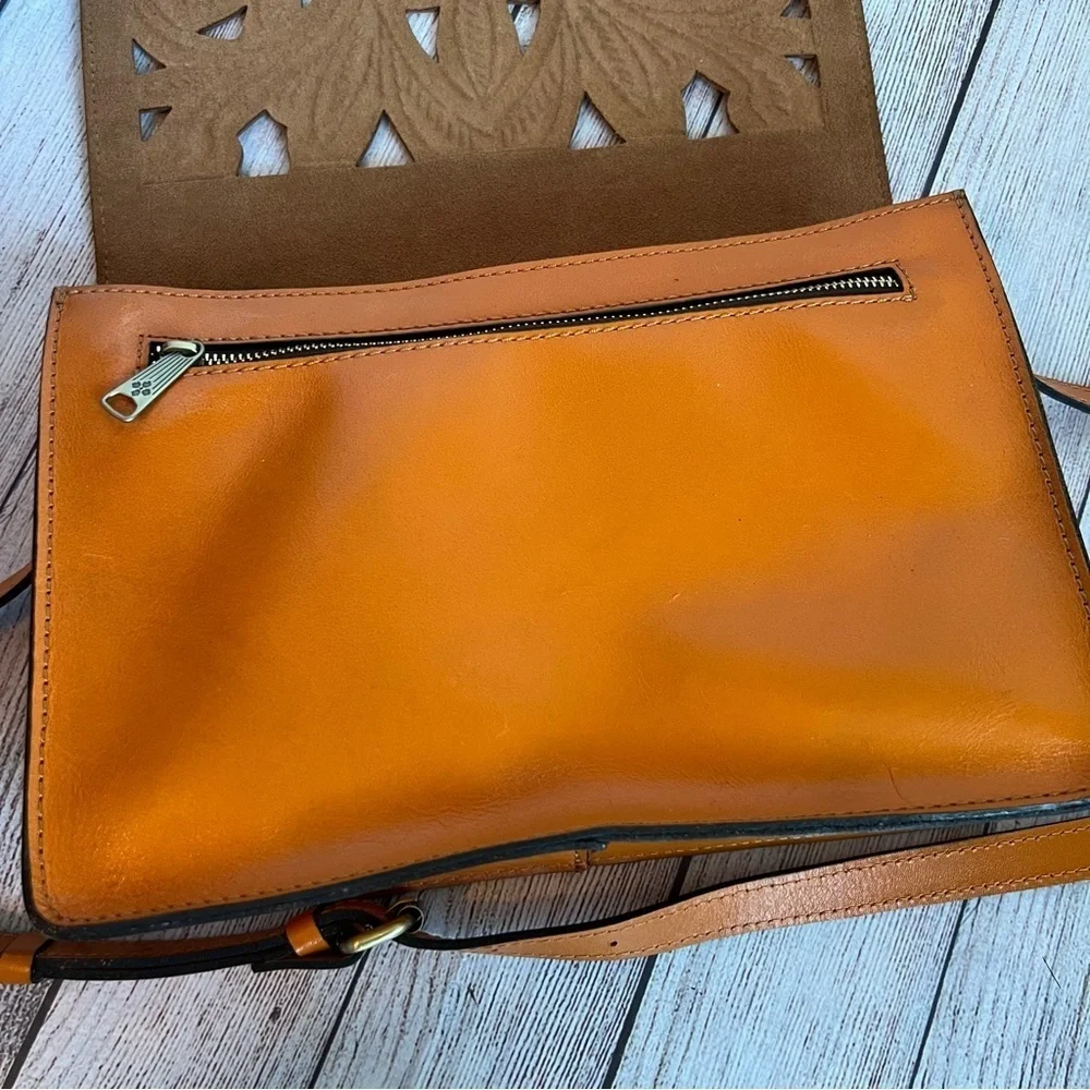 Patricia Nash Leather Salandra Flap Crossbody Bag